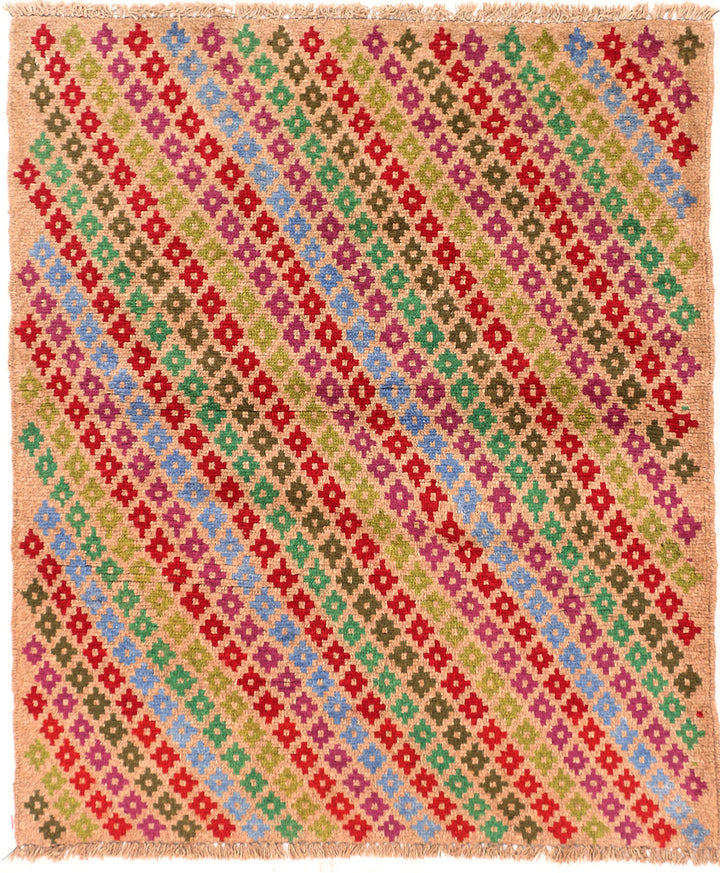 Wheat Baluchi 3' 4 x 4' 3 - No. 55102 - ALRUG Rug Store