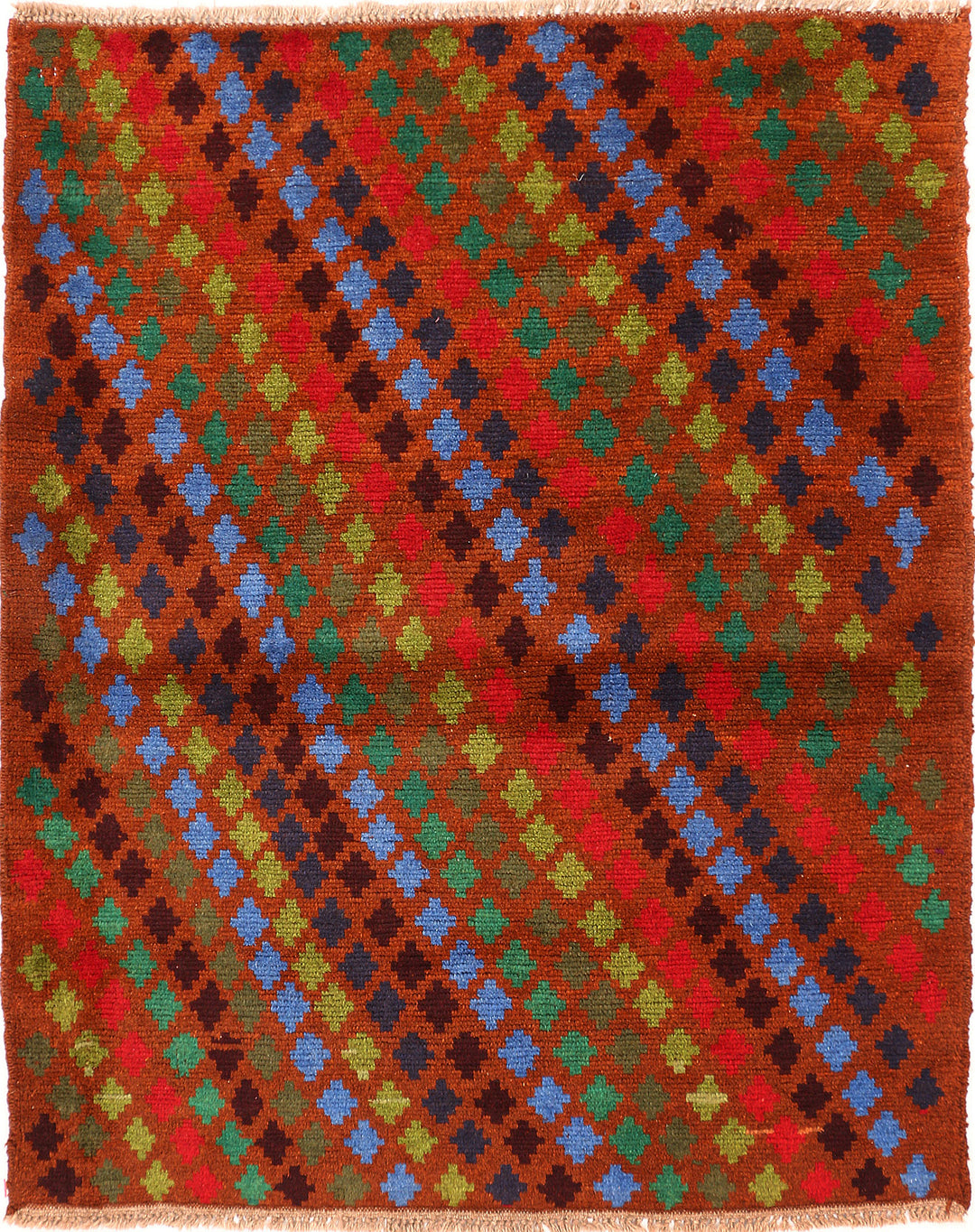 Saddle Brown Baluchi 3' 8 x 4' 5 - No. 55103 - ALRUG Rug Store