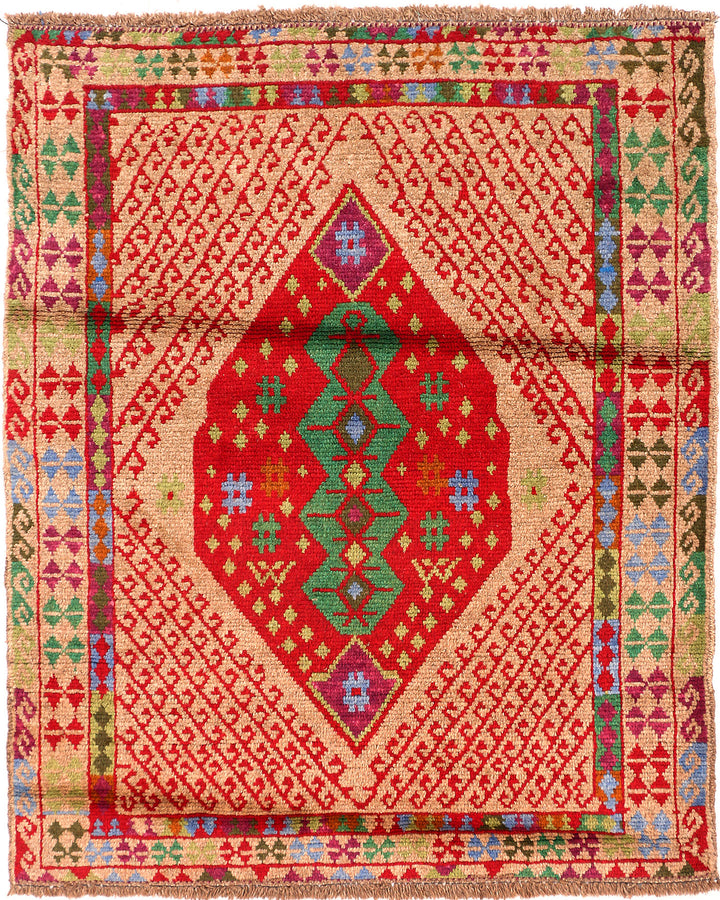 Navajo White Baluchi 3' 4 x 4' 1 - No. 55104 - ALRUG Rug Store