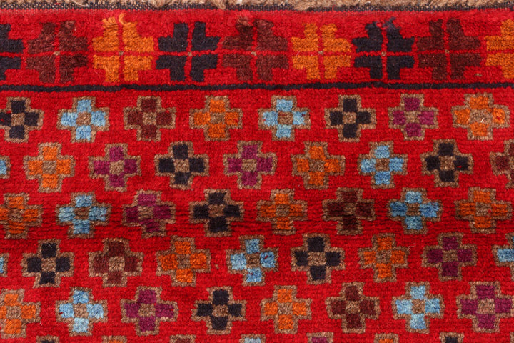 Firebrick Baluchi 3' 4 x 4' 4 - No. 55109 - ALRUG Rug Store