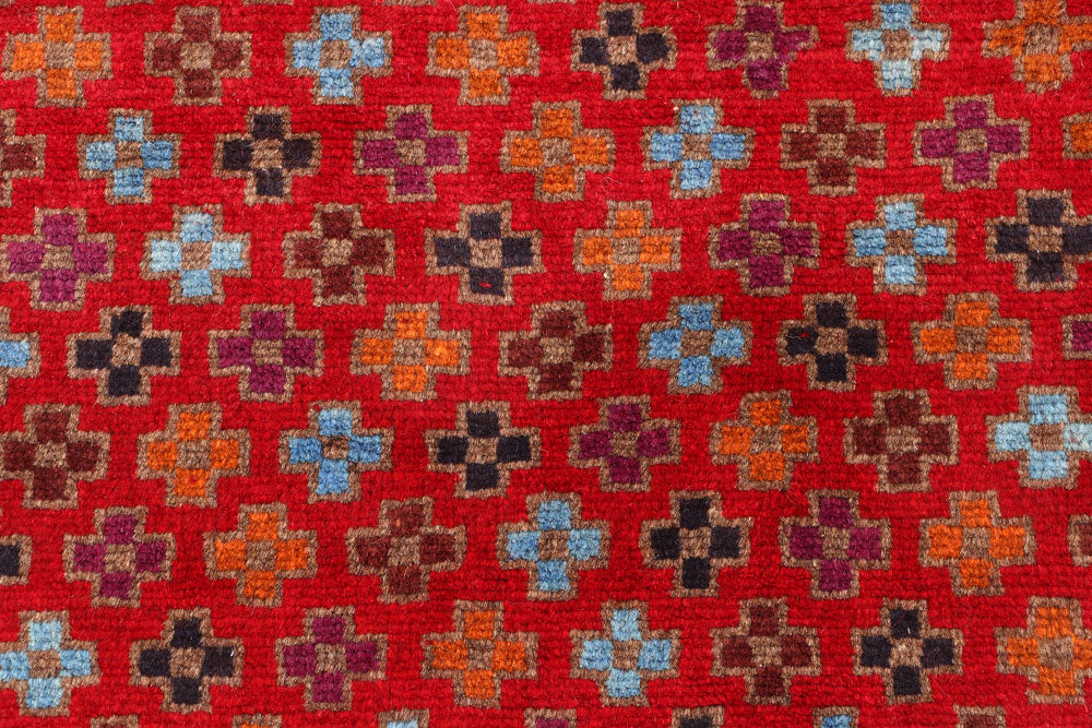 Firebrick Baluchi 3' 4 x 4' 4 - No. 55109 - ALRUG Rug Store