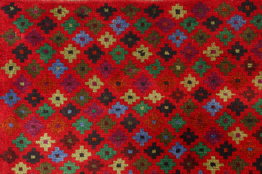 Firebrick Baluchi 3' 3 x 4' 10 - No. 55111 - ALRUG Rug Store