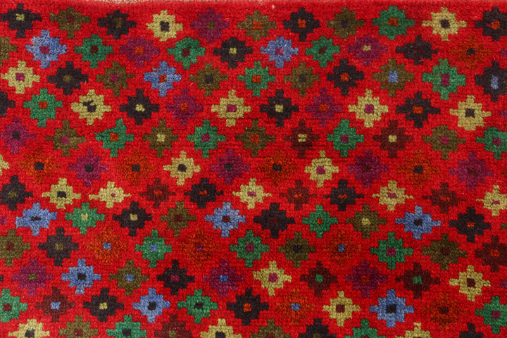 Firebrick Baluchi 3' 3 x 4' 10 - No. 55111 - ALRUG Rug Store