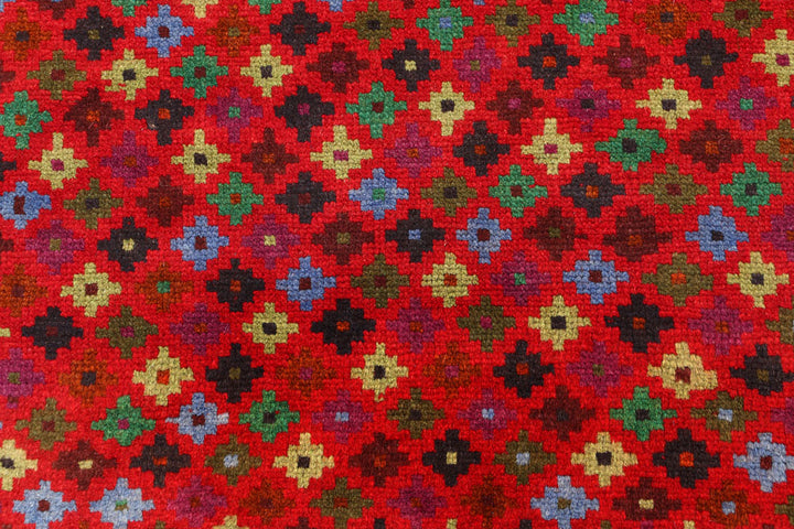 Firebrick Baluchi 3' 3 x 4' 10 - No. 55111 - ALRUG Rug Store