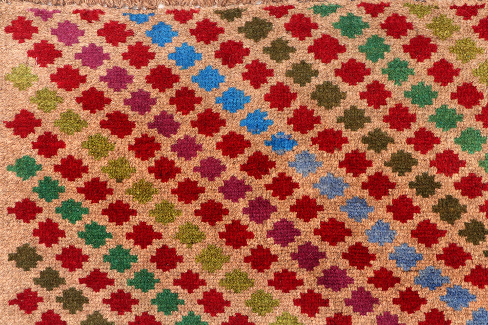 Multi Colored Baluchi 3' 3 x 4' 10 - No. 55113 - ALRUG Rug Store