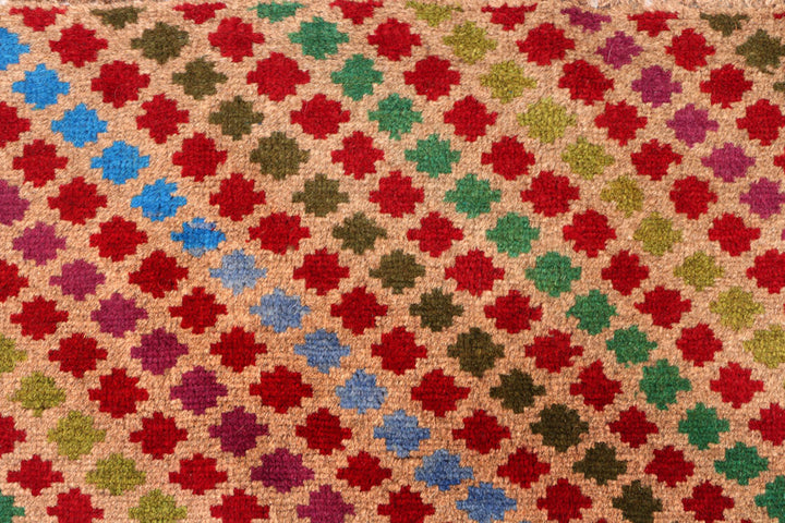 Multi Colored Baluchi 3' 3 x 4' 10 - No. 55113 - ALRUG Rug Store