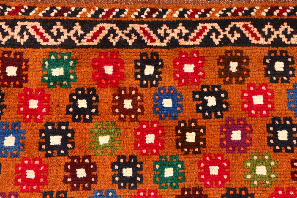 Chocolate Baluchi 3' 5 x 5' 1 - No. 55122 - ALRUG Rug Store