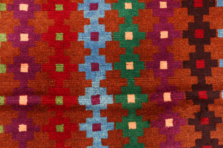 Multi Colored Baluchi 3' 5 x 4' 10 - No. 55125 - ALRUG Rug Store