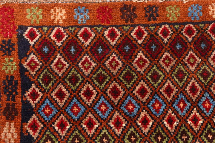 Multi Colored Baluchi 3' 5 x 4' 6 - No. 55128 - ALRUG Rug Store