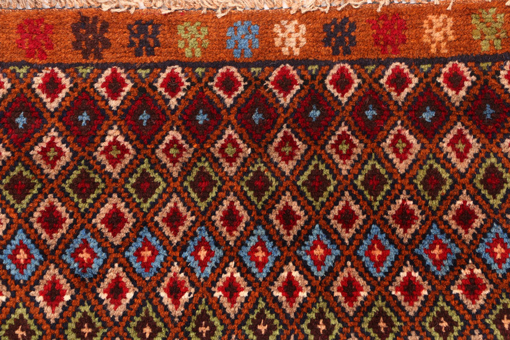Multi Colored Baluchi 3' 5 x 4' 6 - No. 55128 - ALRUG Rug Store