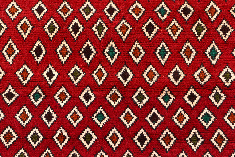 Firebrick Baluchi 3' 5 x 4' 6 - No. 55131 - ALRUG Rug Store