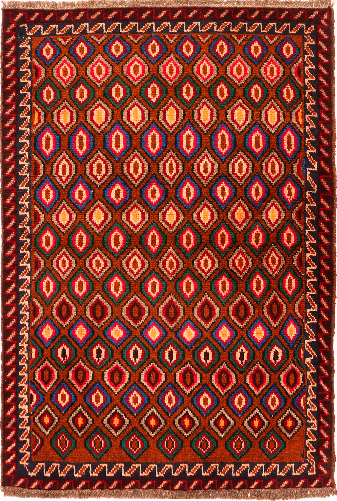 Multi Colored Baluchi 3' 2 x 4' 8 - No. 55132 - ALRUG Rug Store