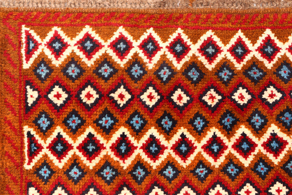 Multi Colored Baluchi 3' 4 x 4' 6 - No. 55135 - ALRUG Rug Store