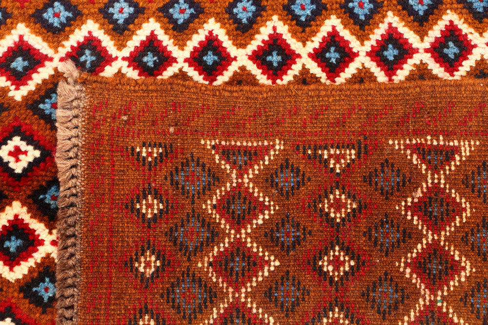 Multi Colored Baluchi 3' 4 x 4' 6 - No. 55135 - ALRUG Rug Store