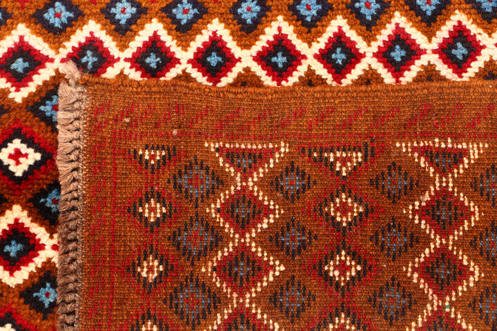 Multi Colored Baluchi 3' 4 x 4' 6 - No. 55135 - ALRUG Rug Store