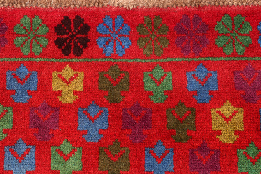 Red Baluchi 3' x 4' 7 - No. 55138 - ALRUG Rug Store