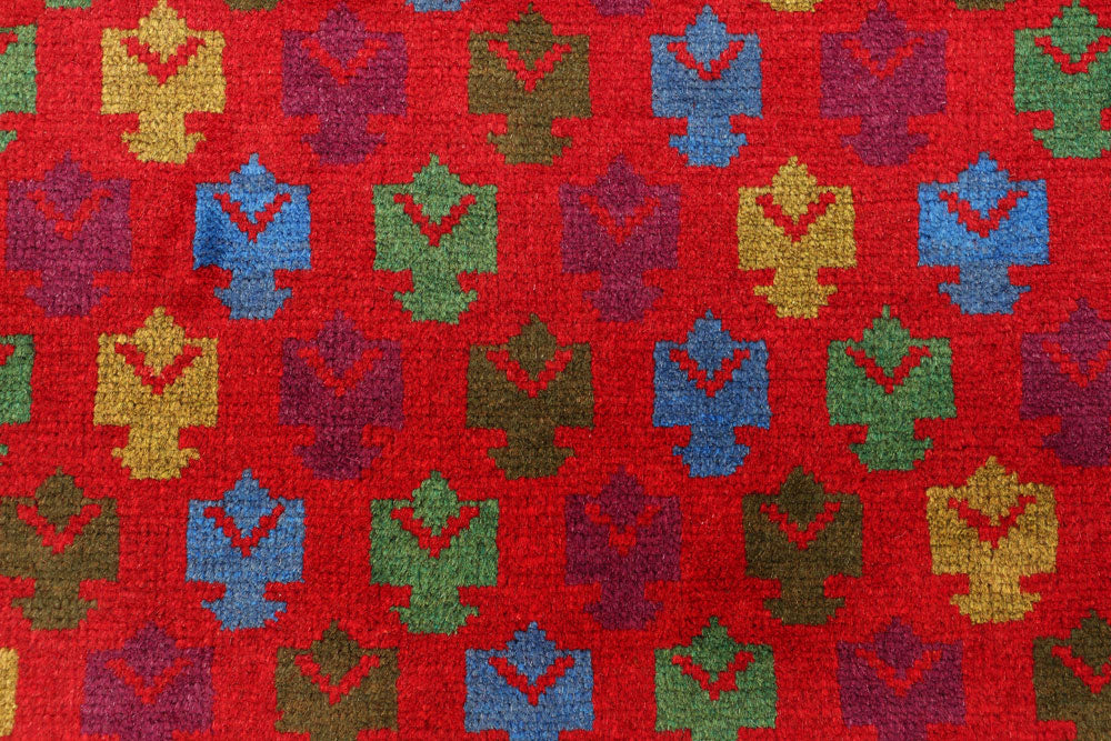 Red Baluchi 3' x 4' 7 - No. 55138 - ALRUG Rug Store