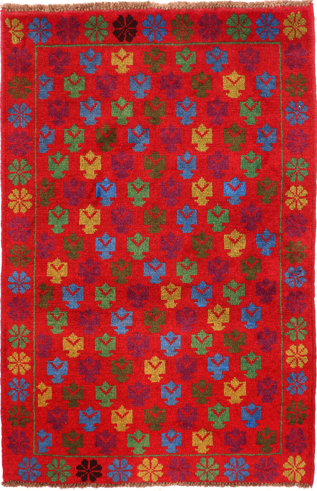 Red Baluchi 3' x 4' 7 - No. 55138 - ALRUG Rug Store