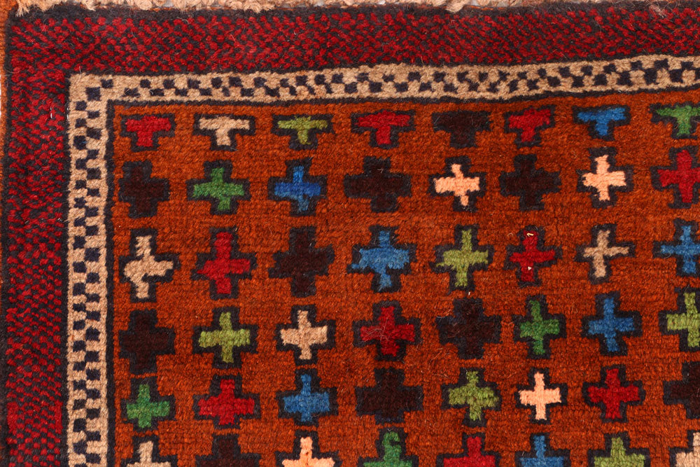 Multi Colored Baluchi 3' 3 x 5' 2 - No. 55140 - ALRUG Rug Store