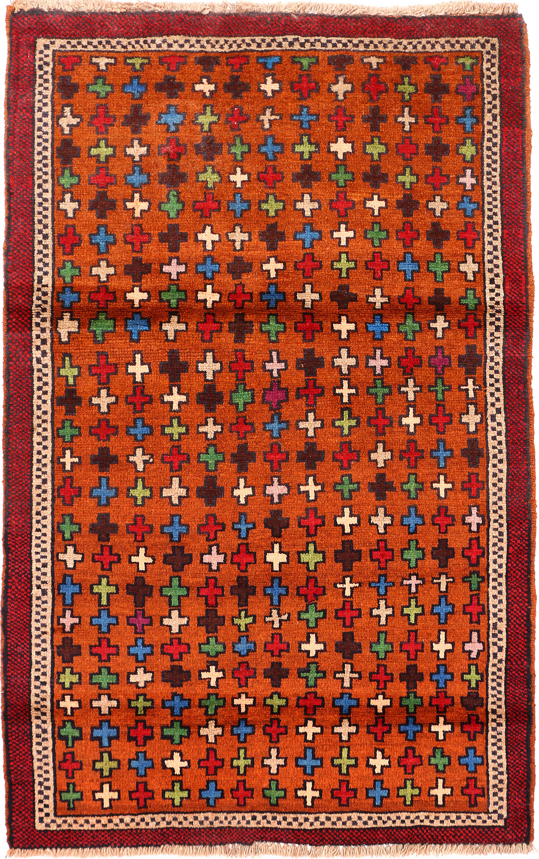 Multi Colored Baluchi 3' 3 x 5' 2 - No. 55140 - ALRUG Rug Store