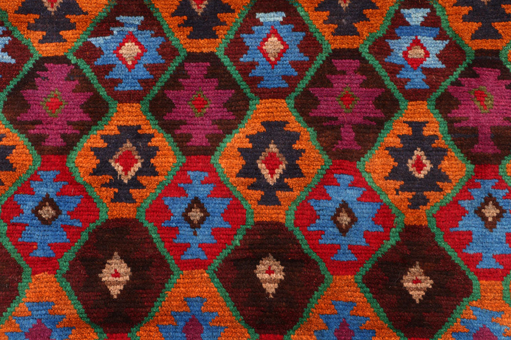 Multi Colored Baluchi 3' 4 x 4' 6 - No. 55142 - ALRUG Rug Store