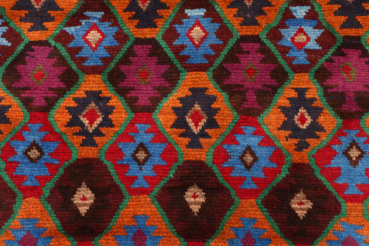 Multi Colored Baluchi 3' 4 x 4' 6 - No. 55142 - ALRUG Rug Store