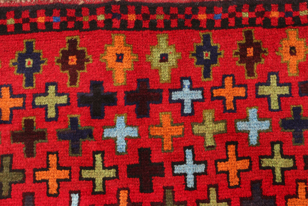 Multi Colored Baluchi 3' 4 x 4' 11 - No. 55145 - ALRUG Rug Store