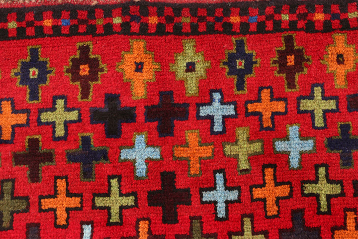 Multi Colored Baluchi 3' 4 x 4' 11 - No. 55145 - ALRUG Rug Store