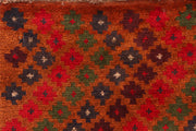 Multi Colored Baluchi 3' 4 x 4' 10 - No. 55147 - ALRUG Rug Store