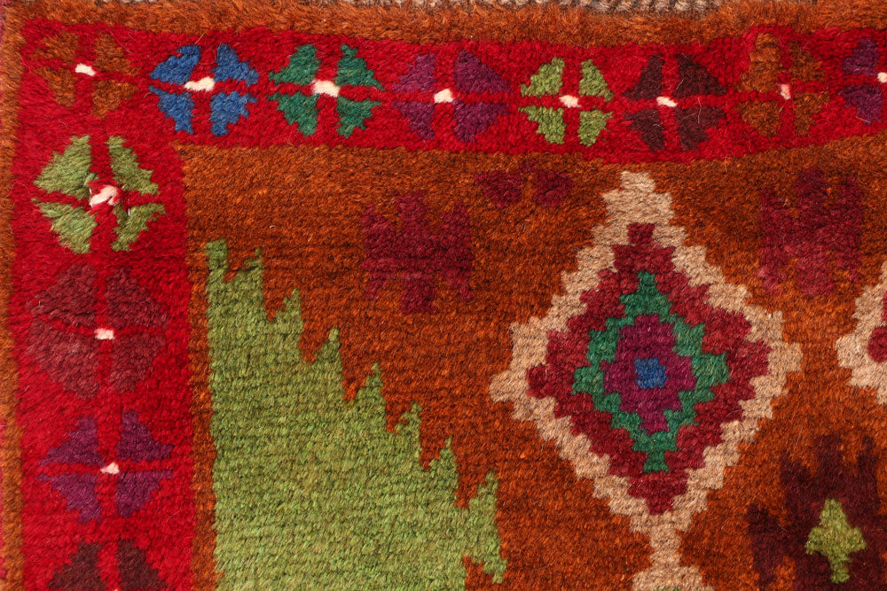 Multi Colored Baluchi 3' 3 x 4' 9 - No. 55152 - ALRUG Rug Store