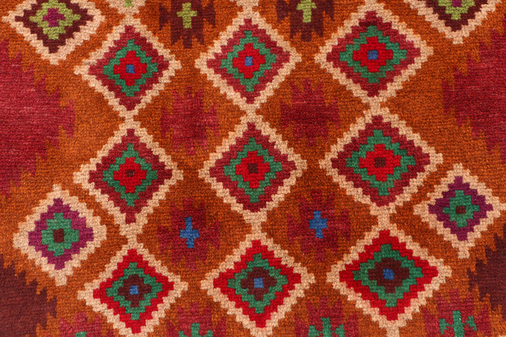 Multi Colored Baluchi 3' 3 x 4' 9 - No. 55152 - ALRUG Rug Store