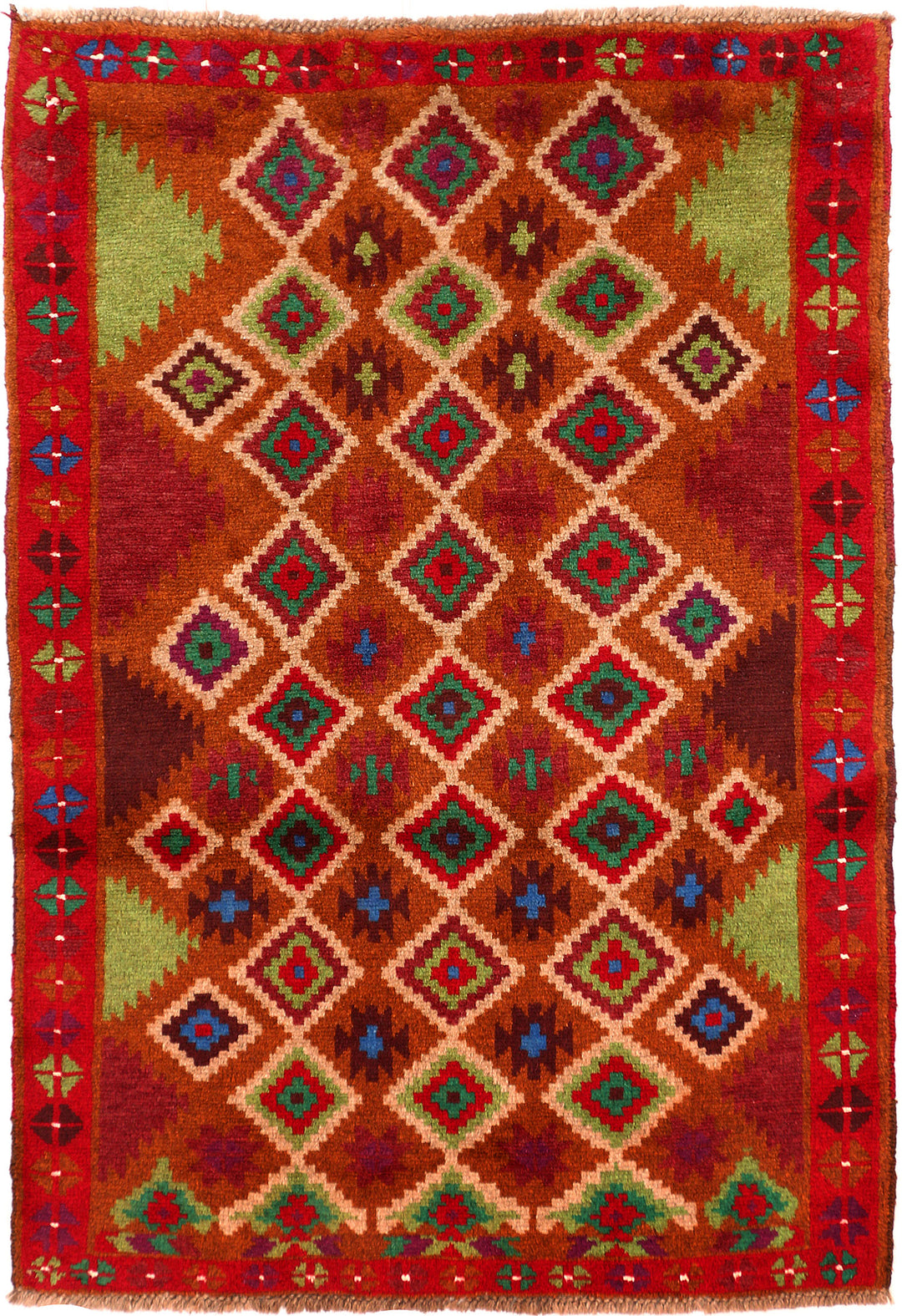 Multi Colored Baluchi 3' 3 x 4' 9 - No. 55152 - ALRUG Rug Store