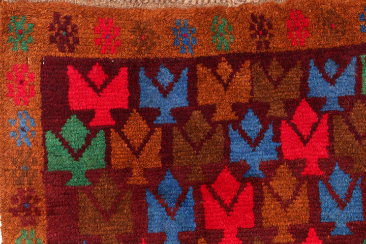 Multi Colored Baluchi 3' 3 x 5' 1 - No. 55158 - ALRUG Rug Store