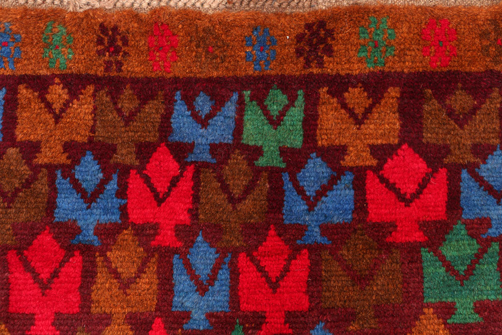 Multi Colored Baluchi 3' 3 x 5' 1 - No. 55158 - ALRUG Rug Store