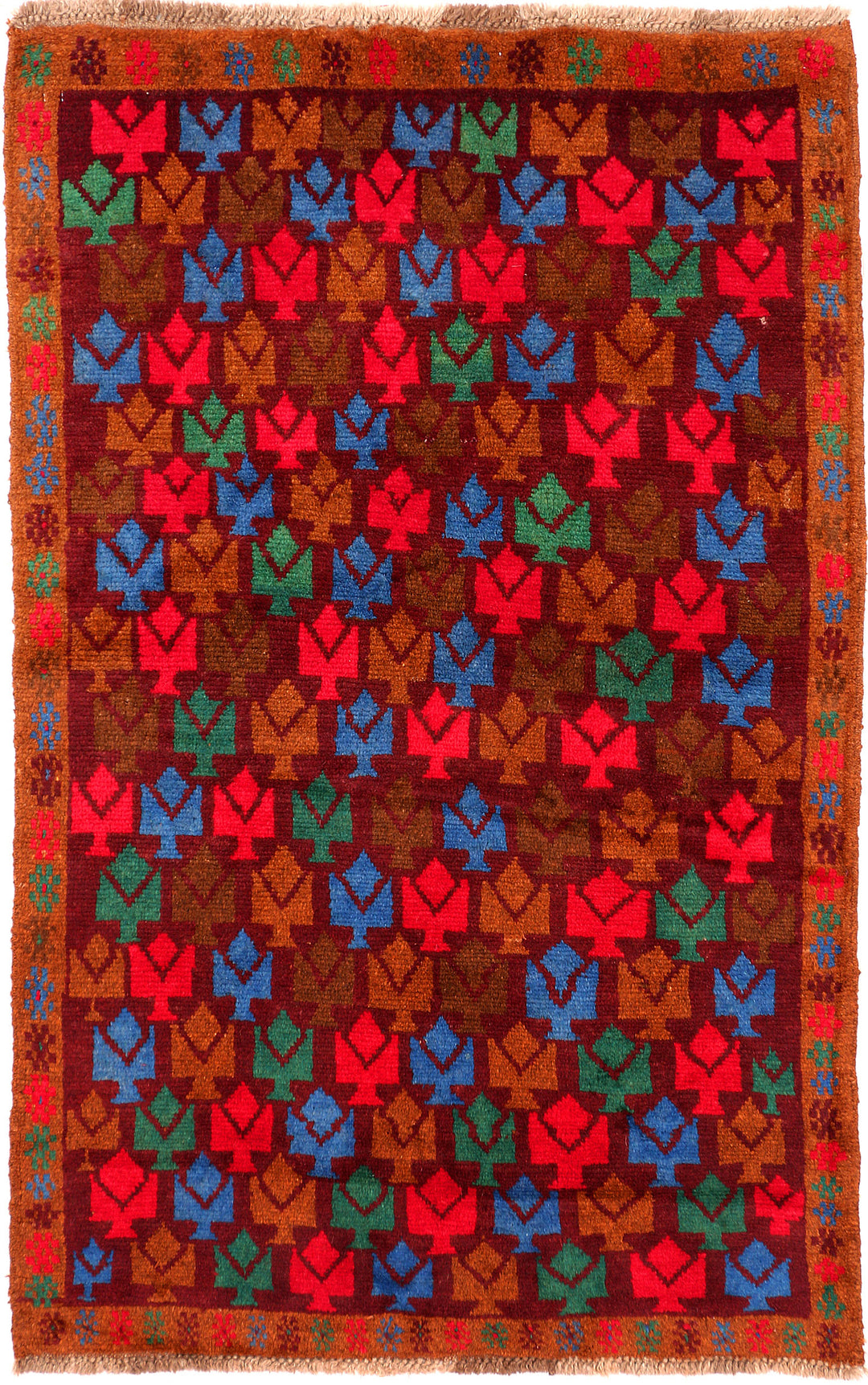 Multi Colored Baluchi 3' 3 x 5' 1 - No. 55158 - ALRUG Rug Store
