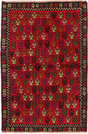 Multi Colored Baluchi 3' 3 x 4' 9 - No. 55161 - ALRUG Rug Store