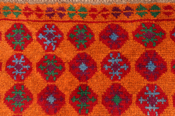 Dark Orange Baluchi 3' 5 x 4' 9 - No. 55166 - ALRUG Rug Store