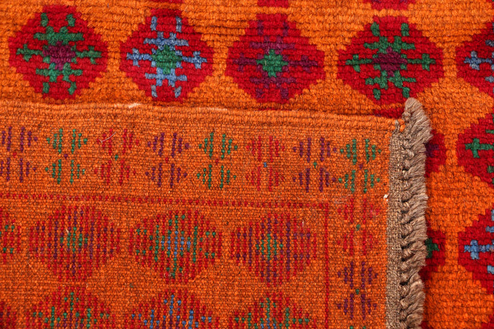Dark Orange Baluchi 3' 5 x 4' 9 - No. 55166 - ALRUG Rug Store