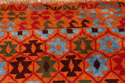 Dark Orange Baluchi 3' 5 x 4' 10 - No. 55167 - ALRUG Rug Store
