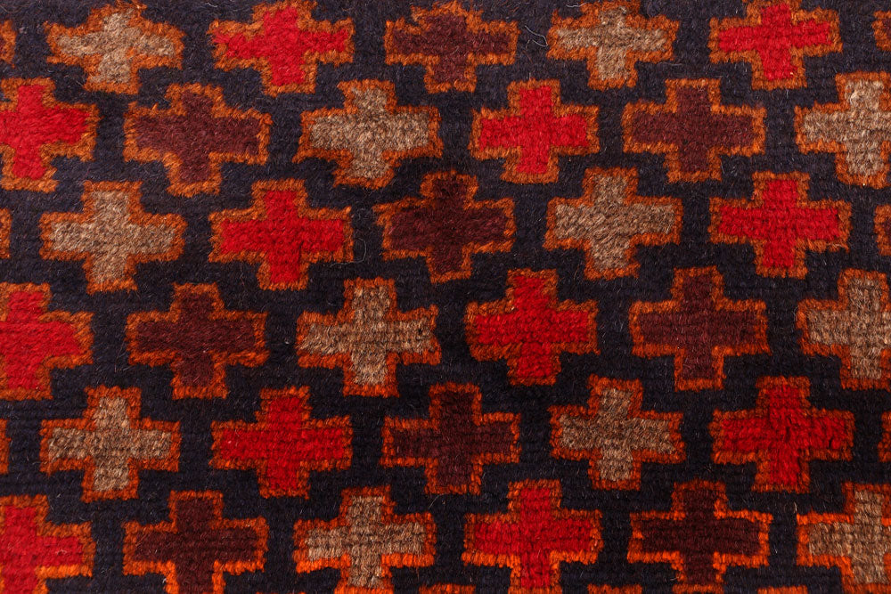 Multi Colored Baluchi 3' 3 x 4' 7 - No. 55168 - ALRUG Rug Store