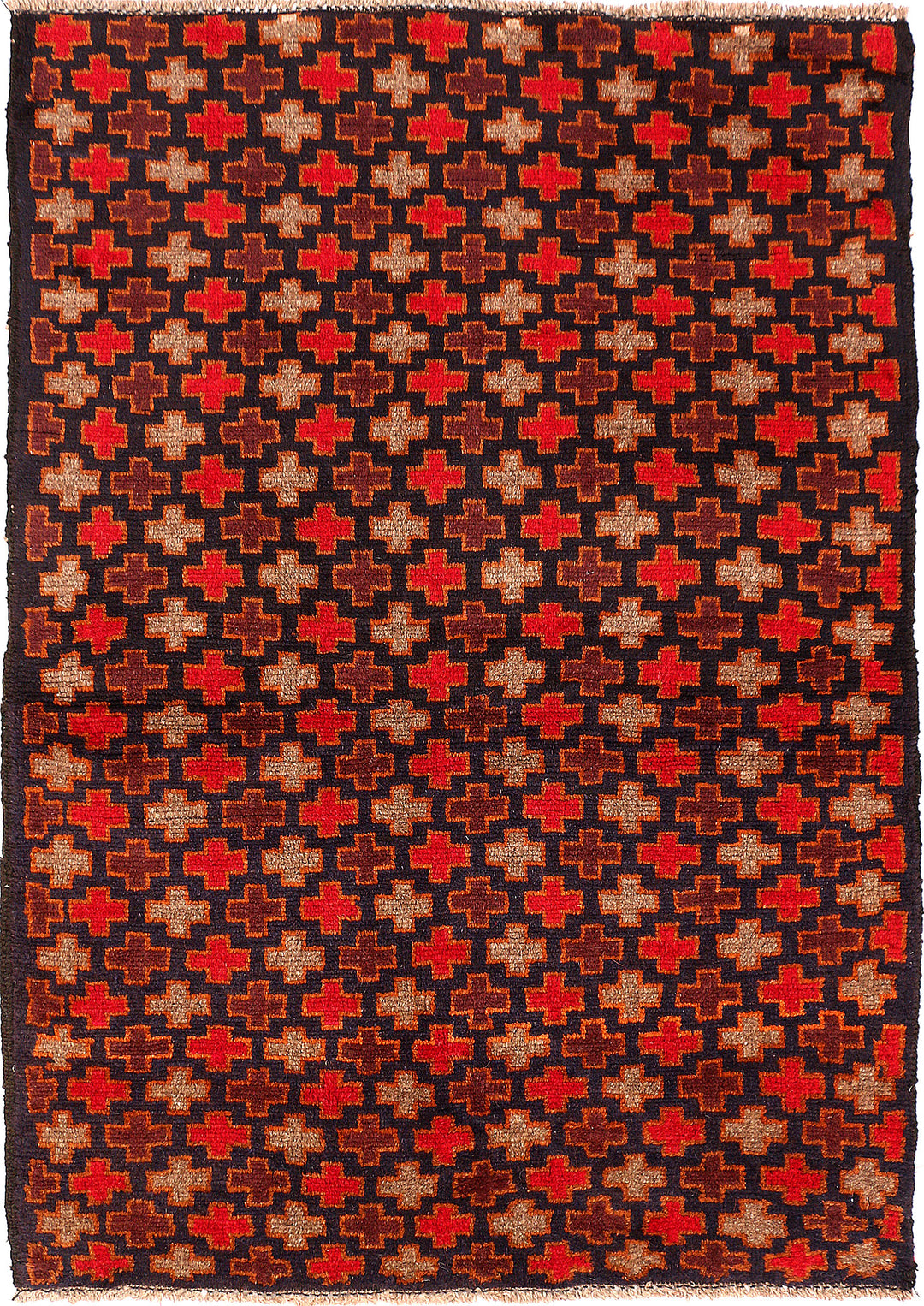 Multi Colored Baluchi 3' 3 x 4' 7 - No. 55168 - ALRUG Rug Store