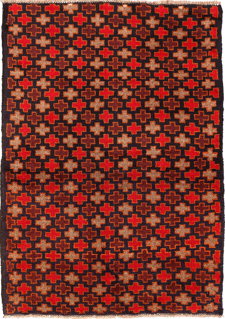 Multi Colored Baluchi 3' 3 x 4' 7 - No. 55168 - ALRUG Rug Store