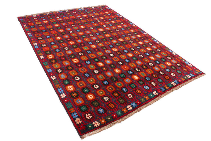 Multi Colored Baluchi 6' x 7' 10 - No. 55171 - ALRUG Rug Store