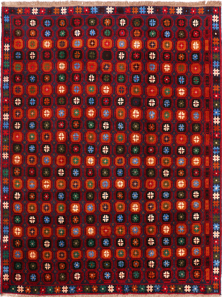 Multi Colored Baluchi 6' x 7' 10 - No. 55171 - ALRUG Rug Store