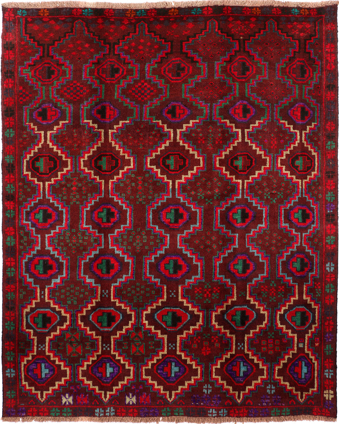 Maroon Baluchi 5' 11 x 7' 3 - No. 55172 - ALRUG Rug Store