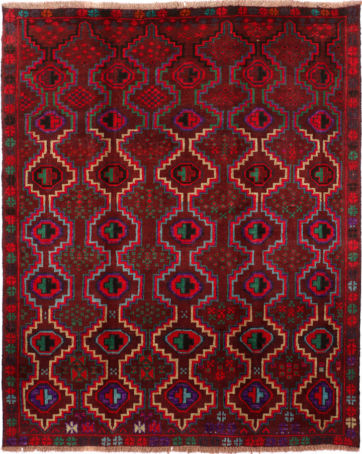 Maroon Baluchi 5' 11 x 7' 3 - No. 55172 - ALRUG Rug Store