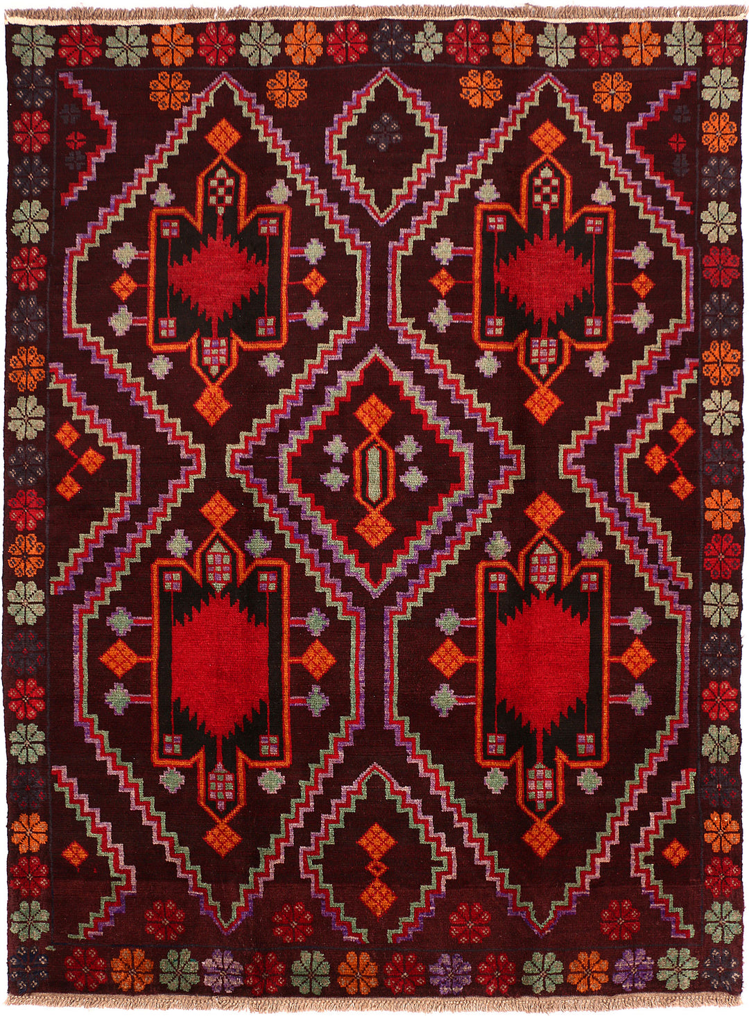 Multi Colored Baluchi 5' 9 x 7' 9 - No. 55173 - ALRUG Rug Store