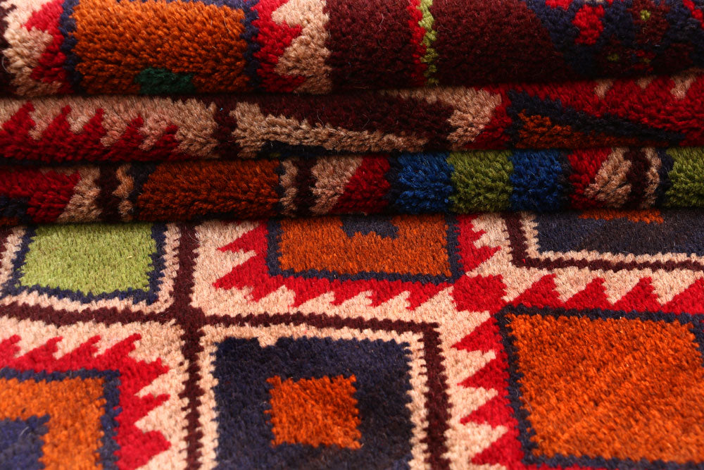 Multi Colored Baluchi 6' 3 x 7' 10 - No. 55179 - ALRUG Rug Store