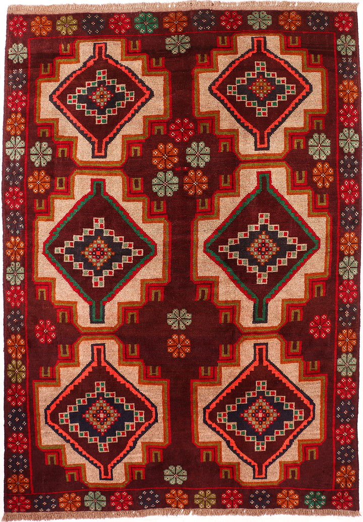 Multi Colored Baluchi 5' 10 x 8' 2 - No. 55185 - ALRUG Rug Store