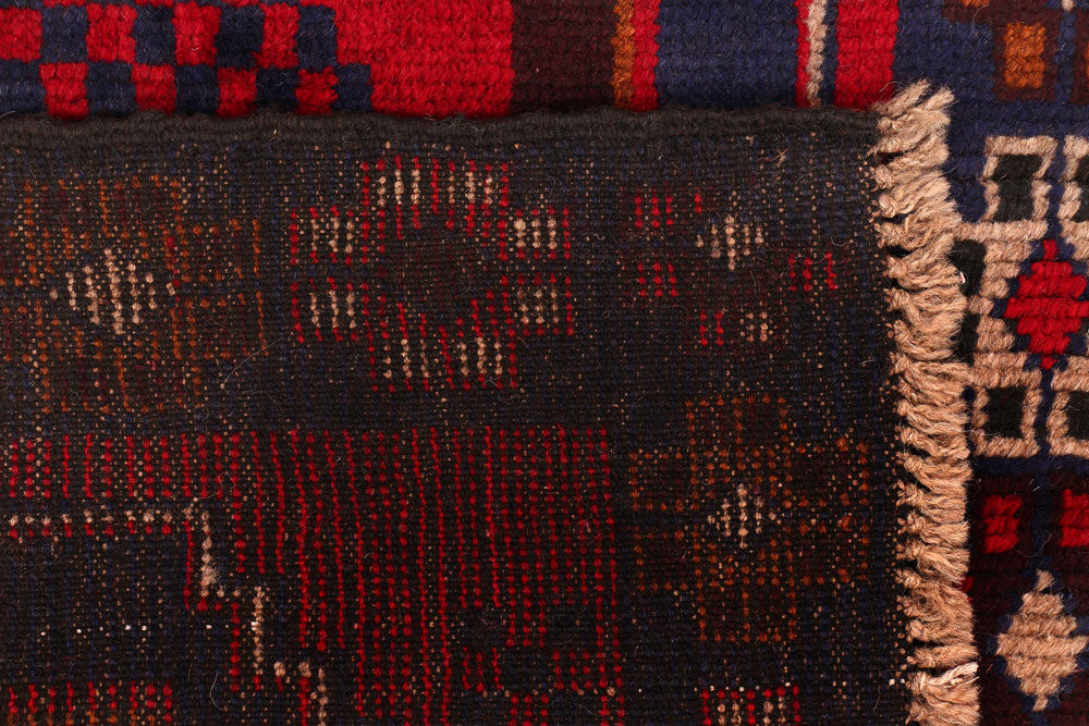 Dark Slateblue Baluchi 2' 6 x 12' 8 - No. 55190 - ALRUG Rug Store